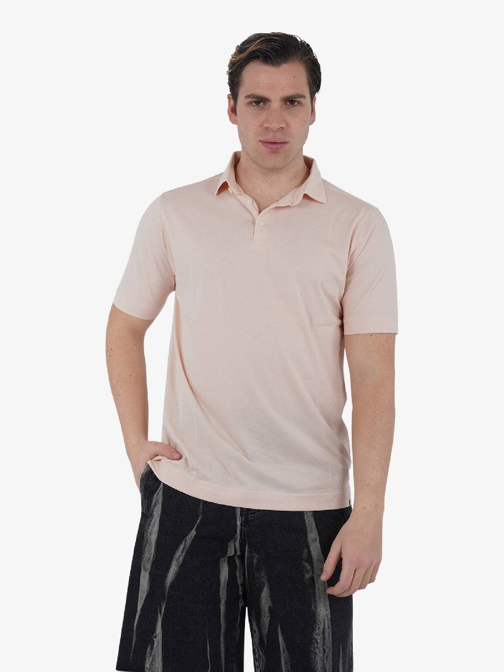 DIKTAT Polo SUPIMA DK67102 Uomo Cotone Rosa