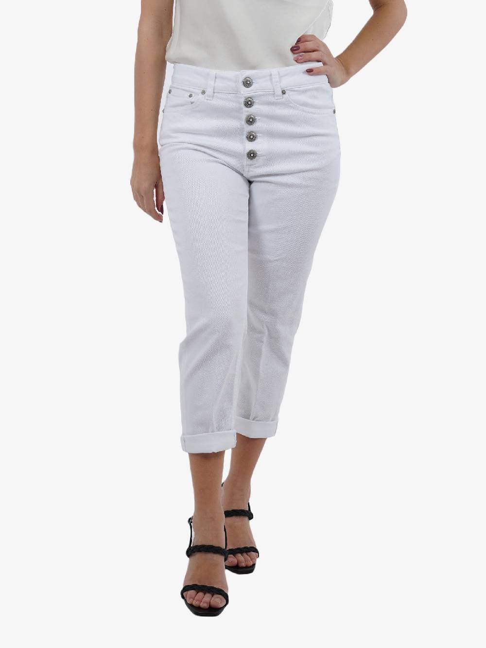 DONDUP Jeans Koons Donna Bianco