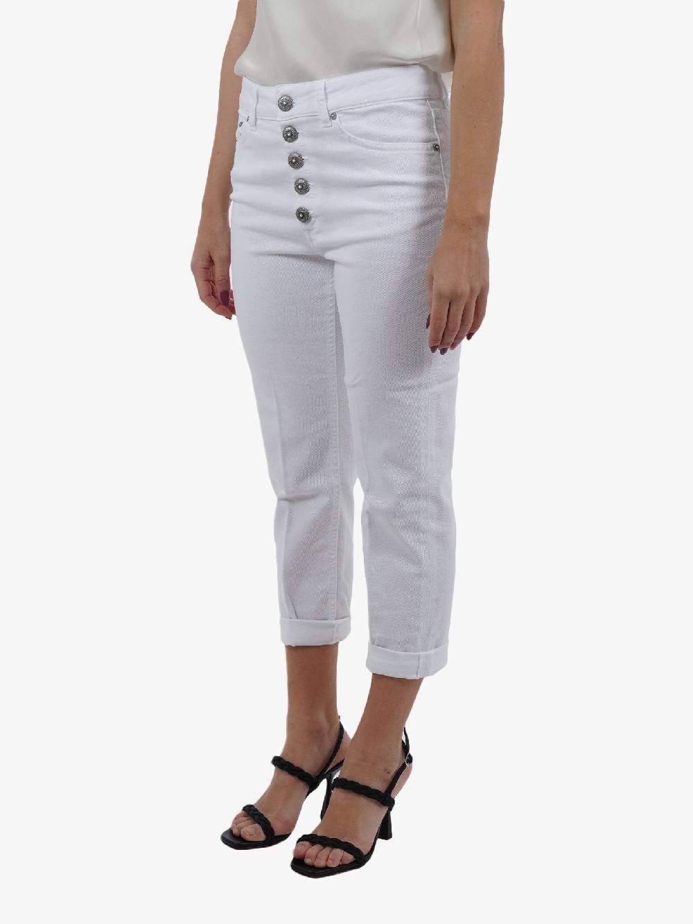DONDUP Jeans Koons Donna Bianco