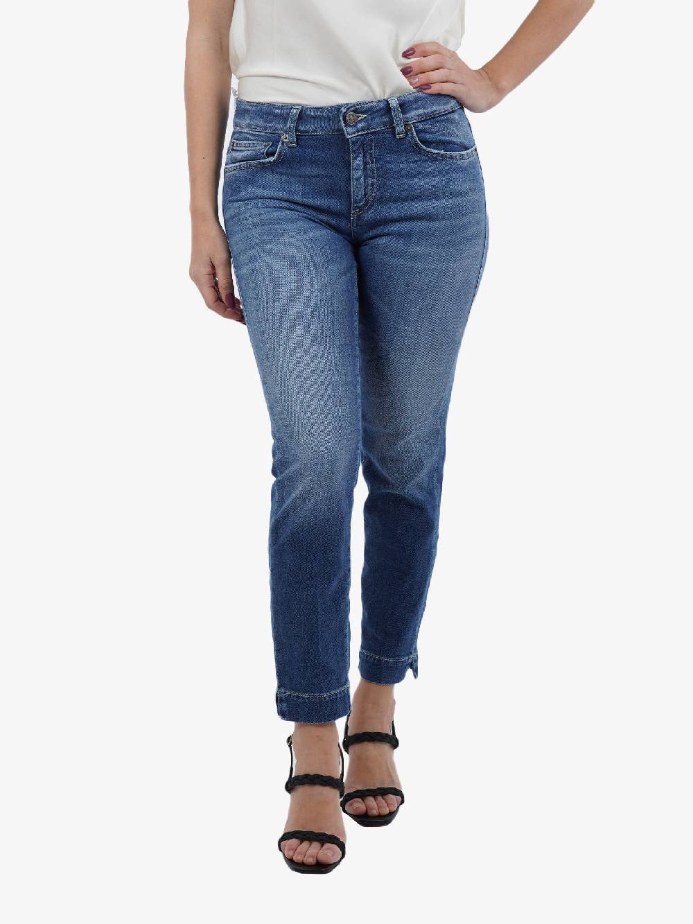 DONDUP Jeans Rose In Cotone Donna Blu