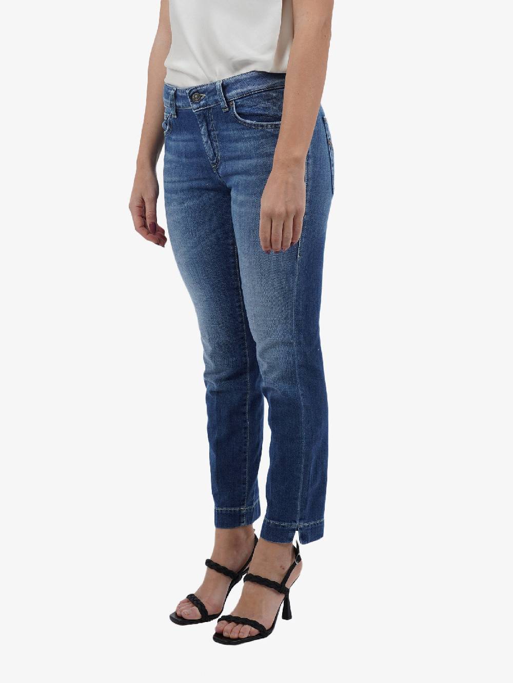 DONDUP Jeans Rose In Cotone Donna Blu