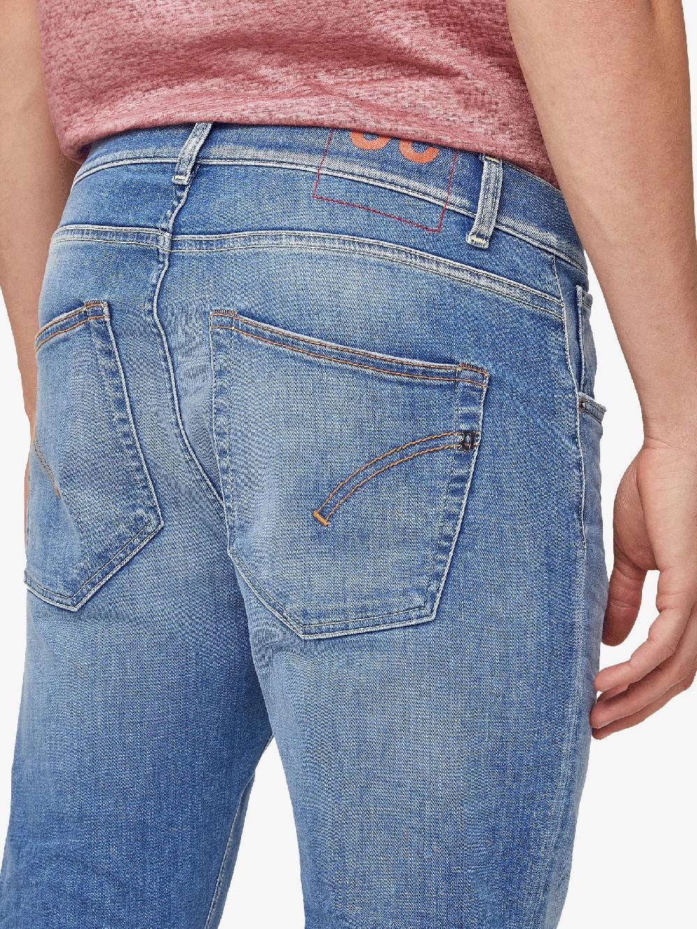 DONDUP Jeans Uomo Denim Medio Chiaro