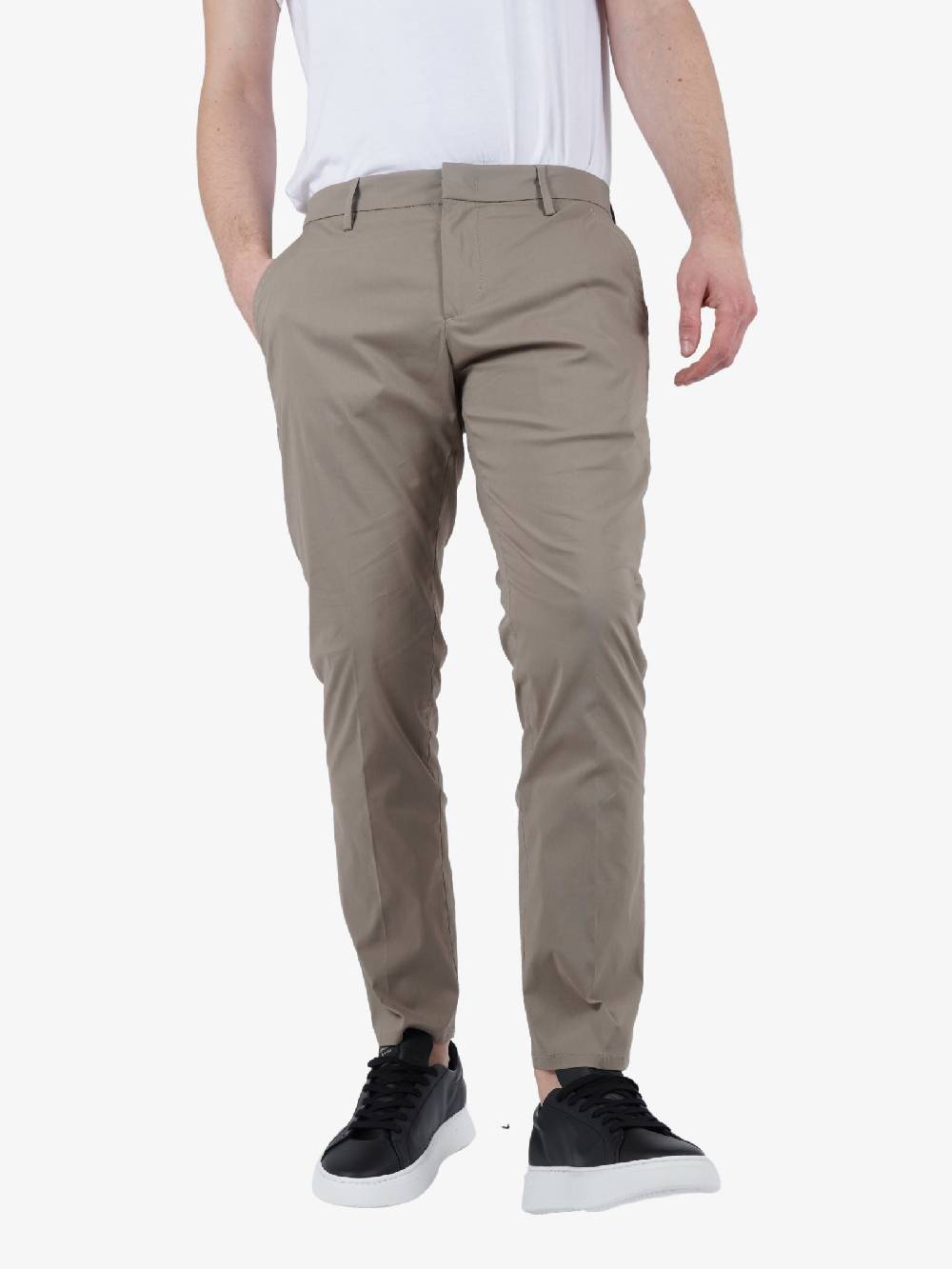 DONDUP Pantalone Alfredo In Cotone Uomo Beige