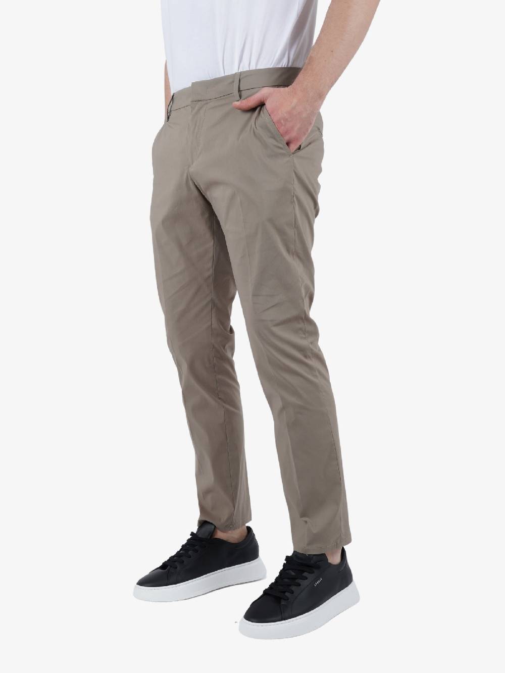 DONDUP Pantalone Alfredo In Cotone Uomo Beige