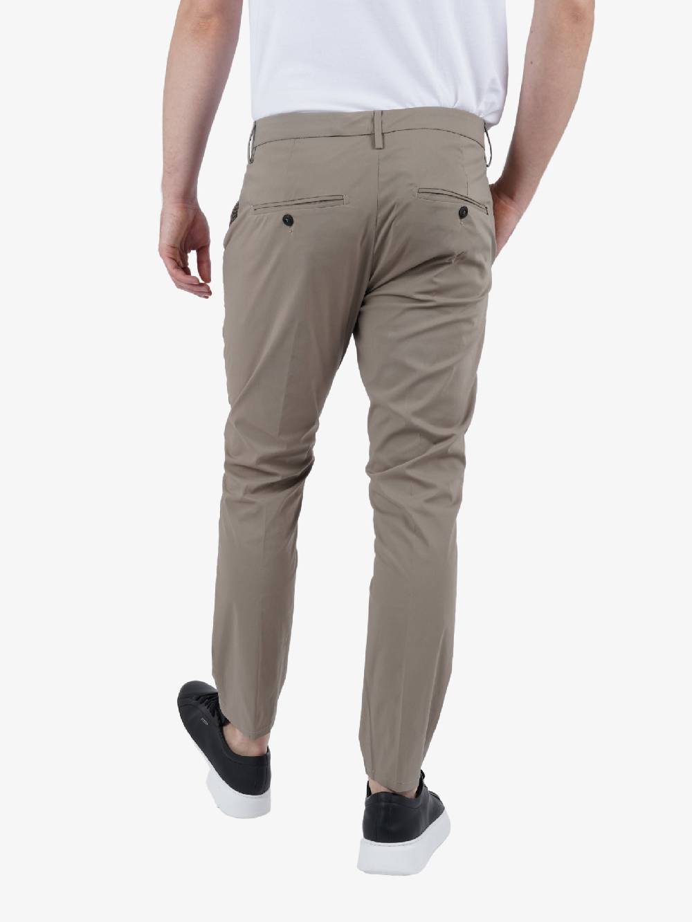 DONDUP Pantalone Alfredo In Cotone Uomo Beige