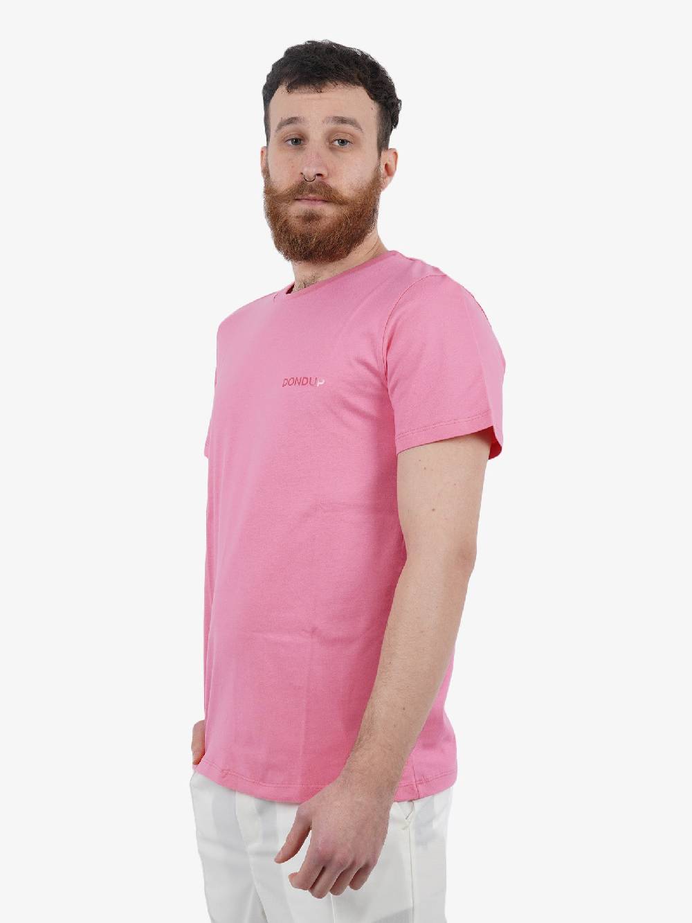 DONDUP T-Shirt In Cotone Uomo Rosa