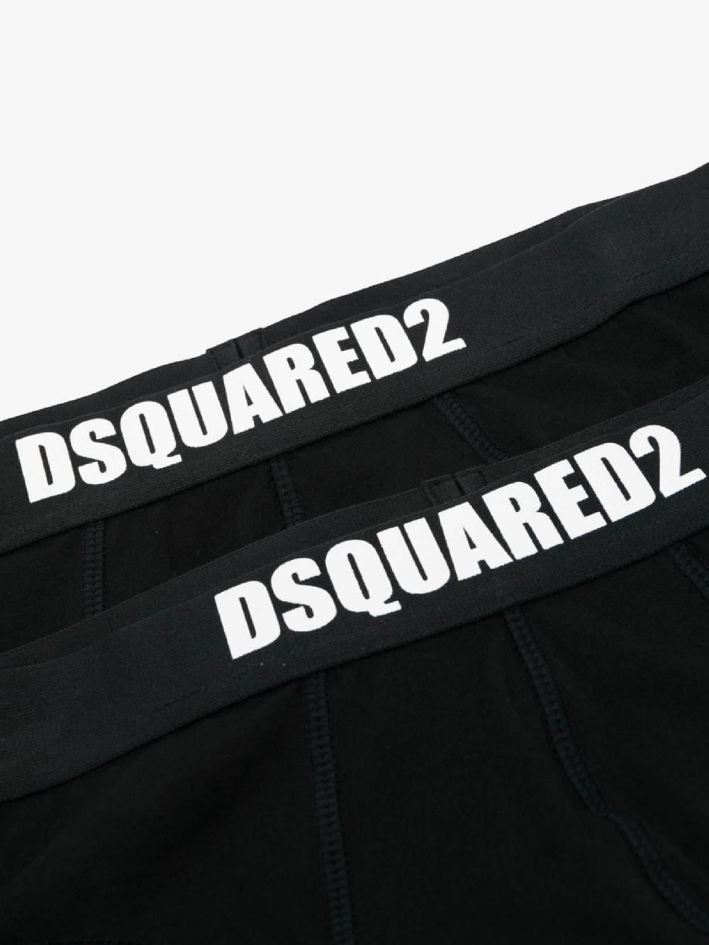 DSQUARED2 Intimo Slip Doppio Pack Uomo Nero