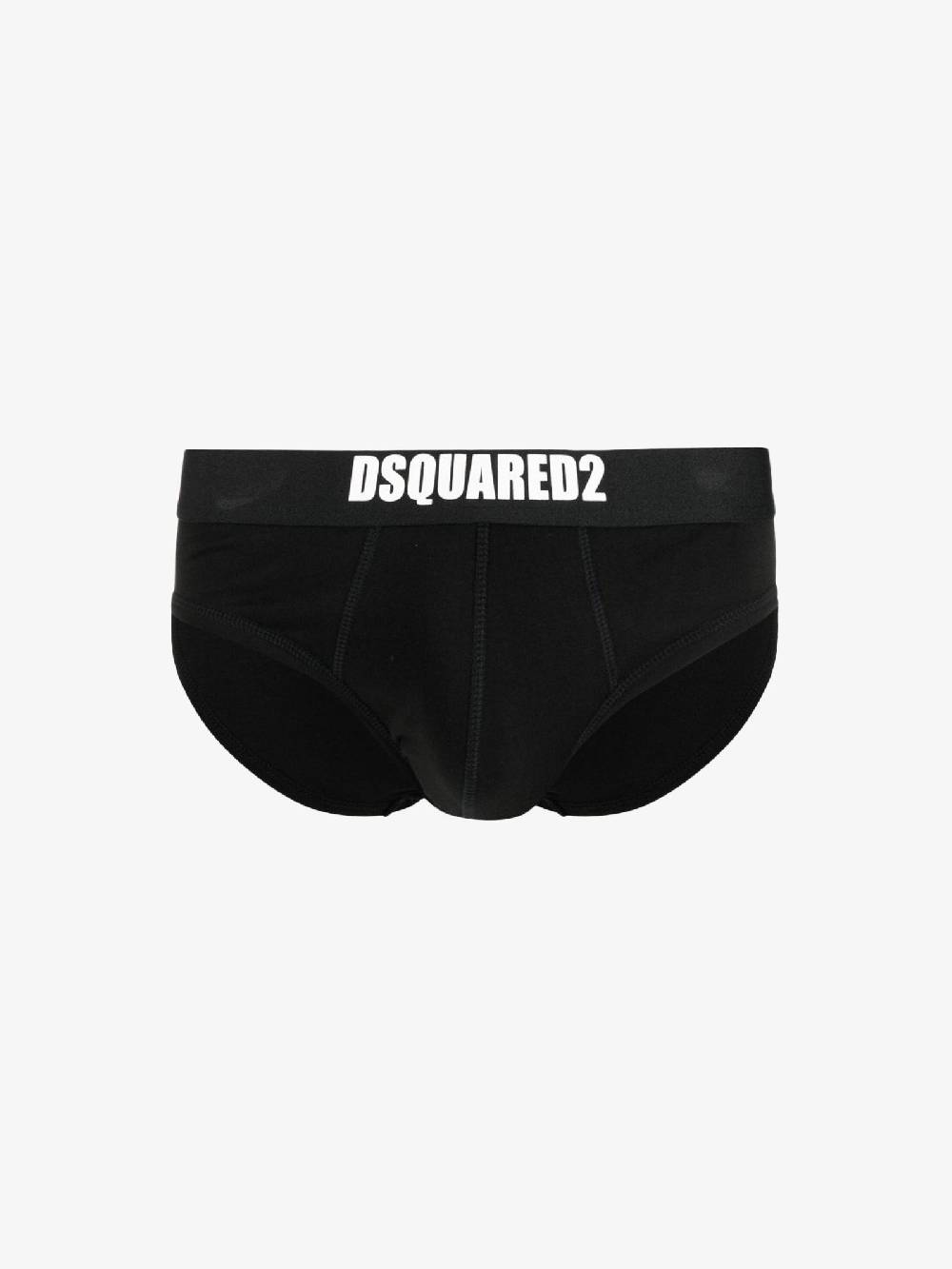 DSQUARED2 Intimo Slip Doppio Pack Uomo Nero