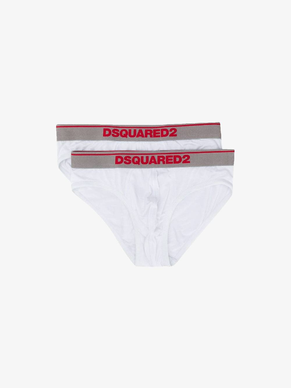 DSQUARED2 Slip Underwear Uomo Bianco 2 Pezzi