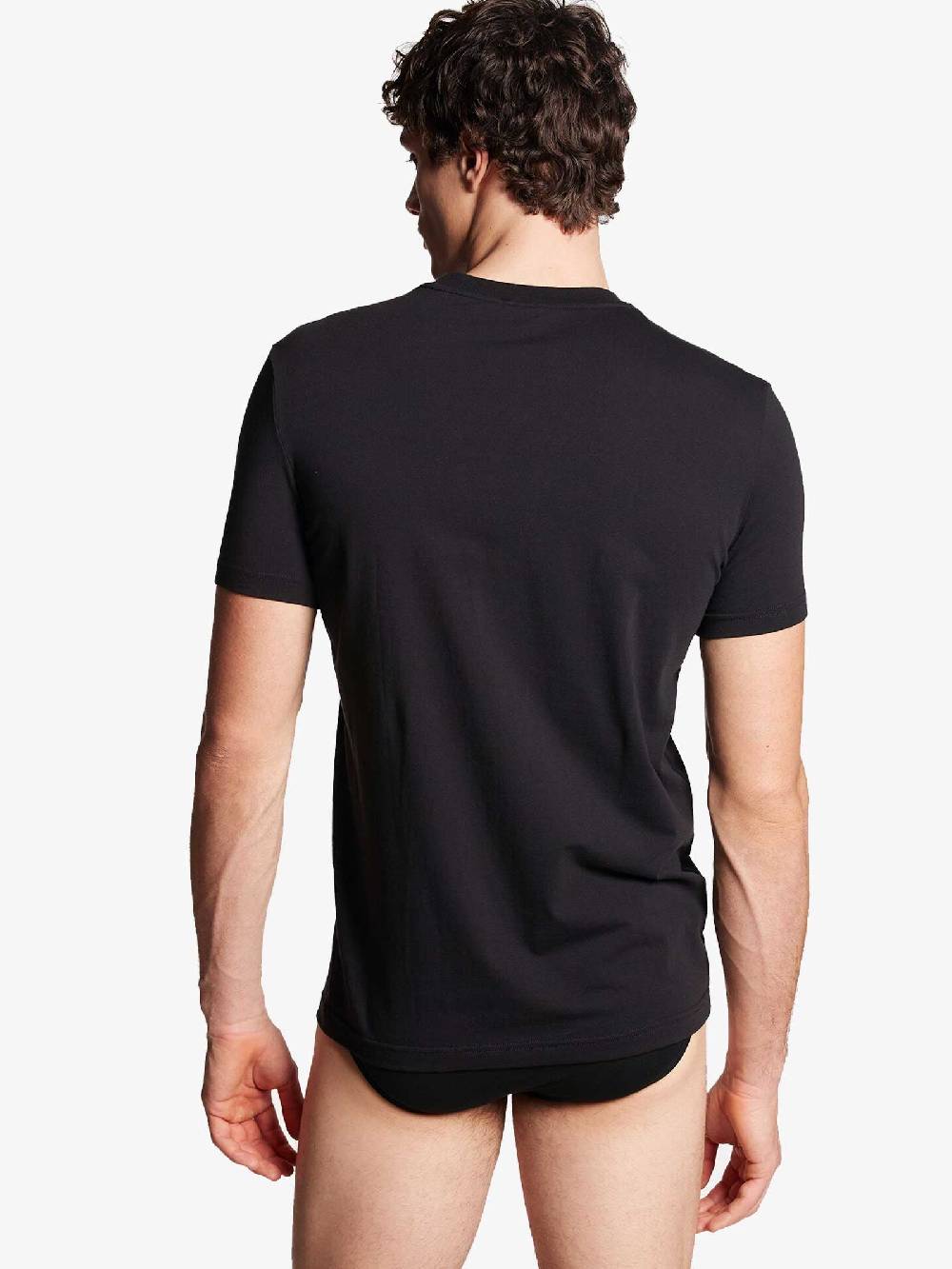 DSQUARED2 T-shirt Basic Girocollo Mini Uomo Nero