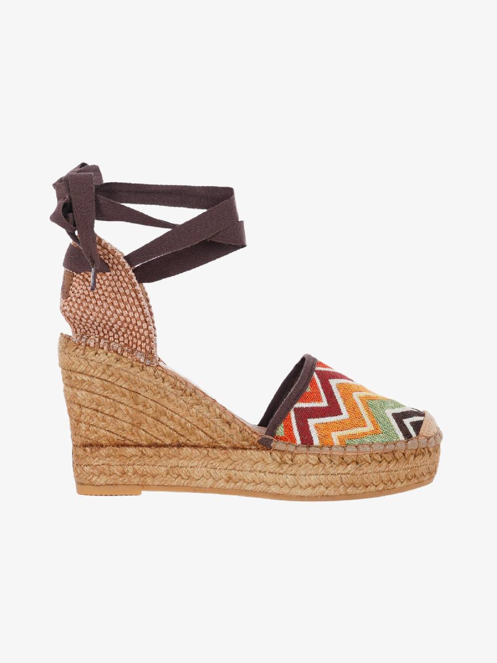 VIDORRETA Espadrillas con zeppa 06700 in tessuto donna Missoni3