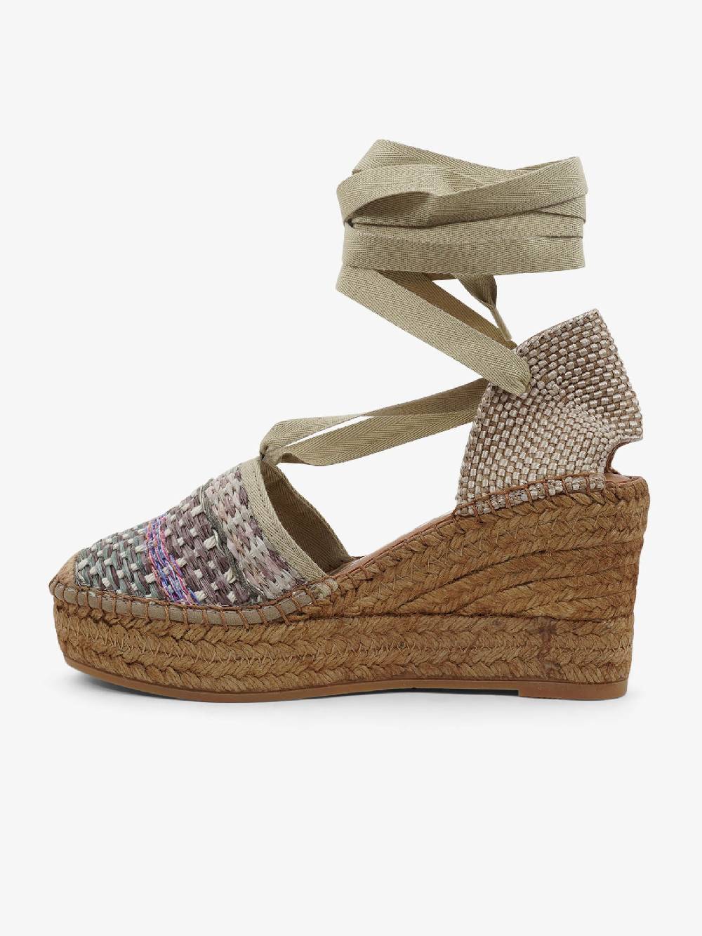 VIDORRETA Espadrillas Rafia 05600RCT5T Donna Rafia Grigio