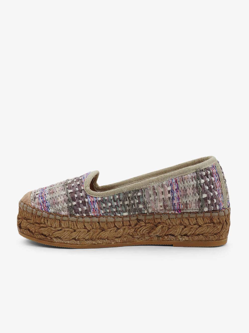 VIDORRETA Espadrillas Rafia 74500RCMDT Donna Rafia Grigio