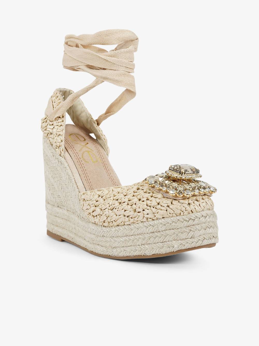 EXE' Espadrillas 23105-23 Donna Rafia Beige