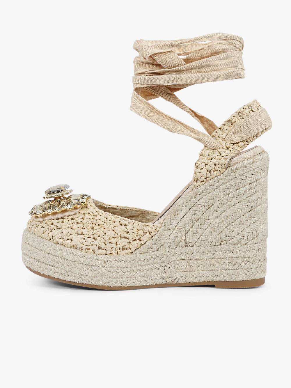 EXE' Espadrillas 23105-23 Donna Rafia Beige