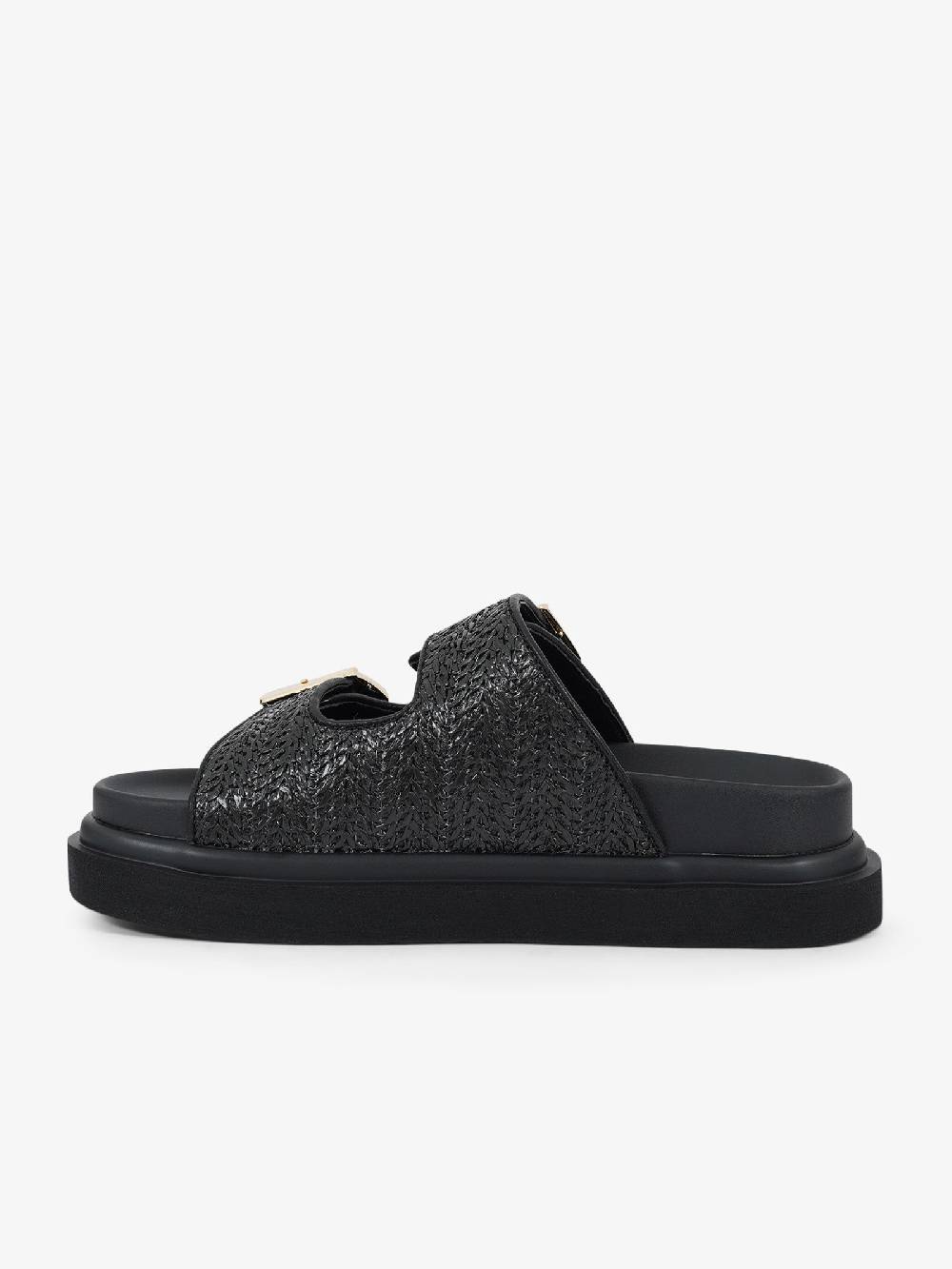 EXE' Sandali Bassi HS53023-2 Donna Rafia Nero