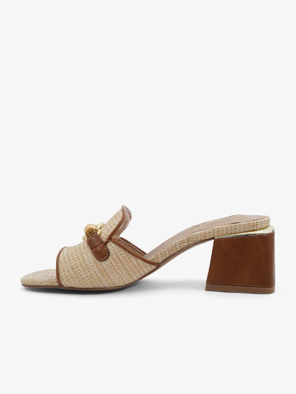 EXE' Sandali Con Tacco CARMEN-149 Donna Rafia Beige