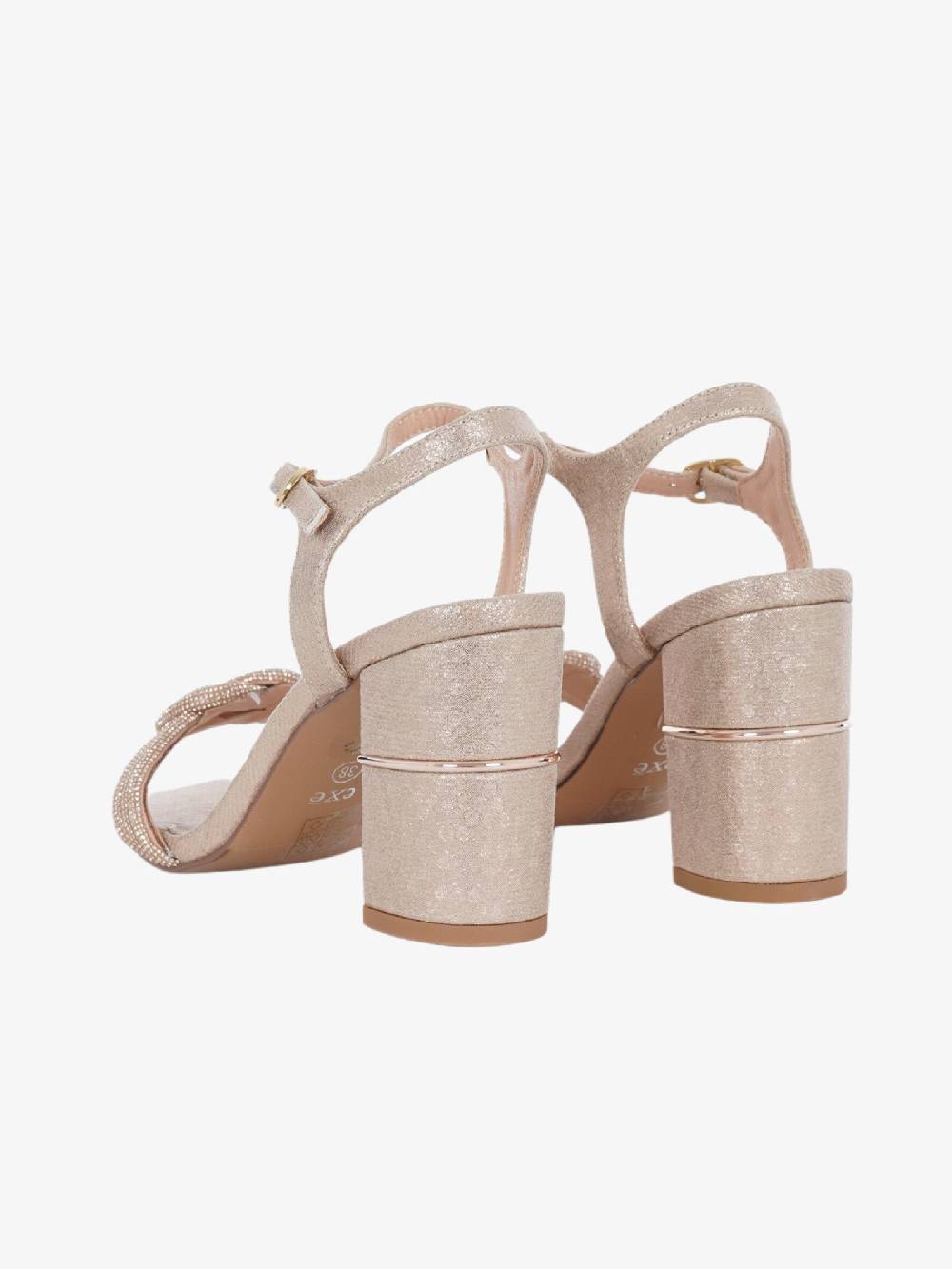 EXE' Sandali Con Tacco HELEN-644 Donna Rosa/oro