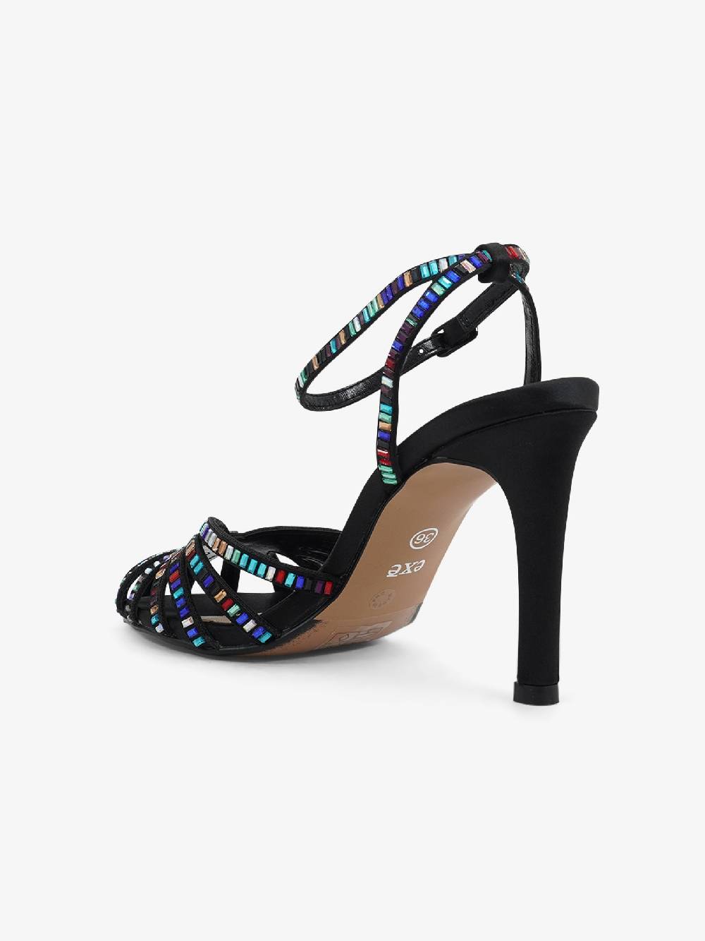 EXE' Sandali Con Tacco REBECA-326 Donna Nero