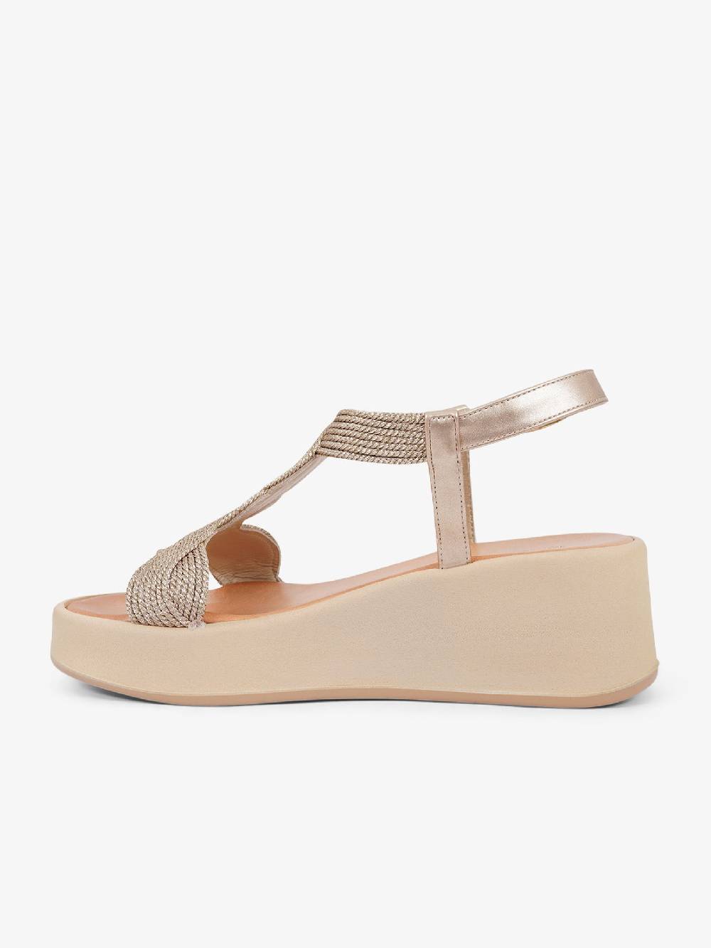 EXE' Sandali Con Zeppa 519 NAPOLI 6-1 Donna Oro