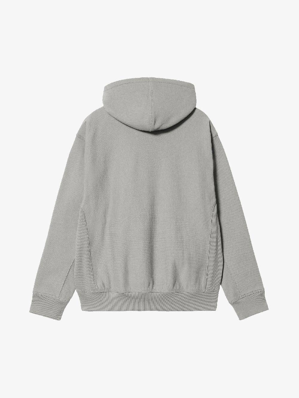 CARHARTT WIP Felpa Con Cappuccio American Script Sweat Uomo Grigia