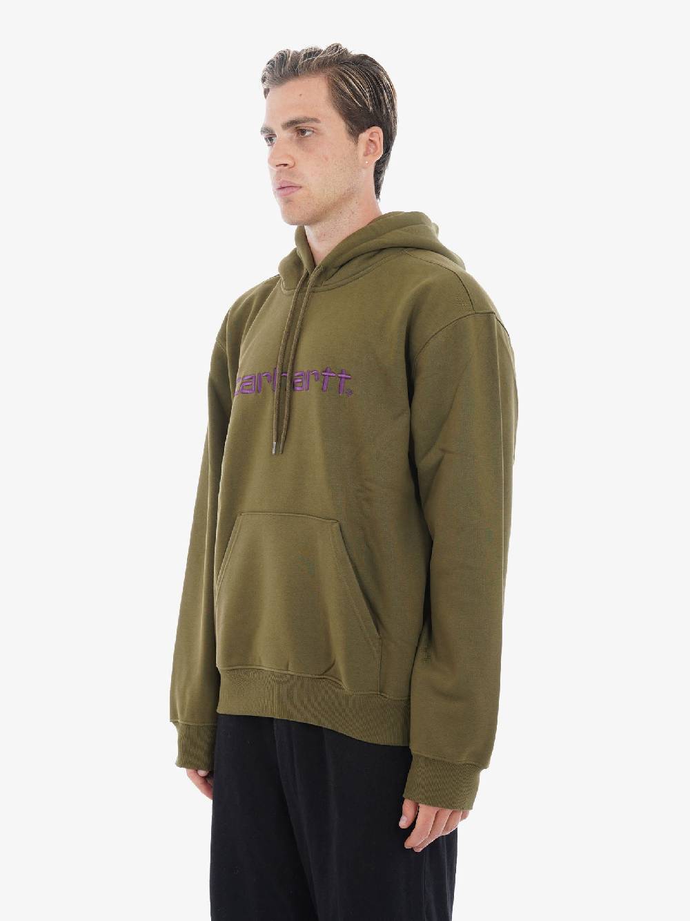 CARHARTT WIP Felpa Con Cappuccio I030547_1TE_XX Uomo Verde Altopiano