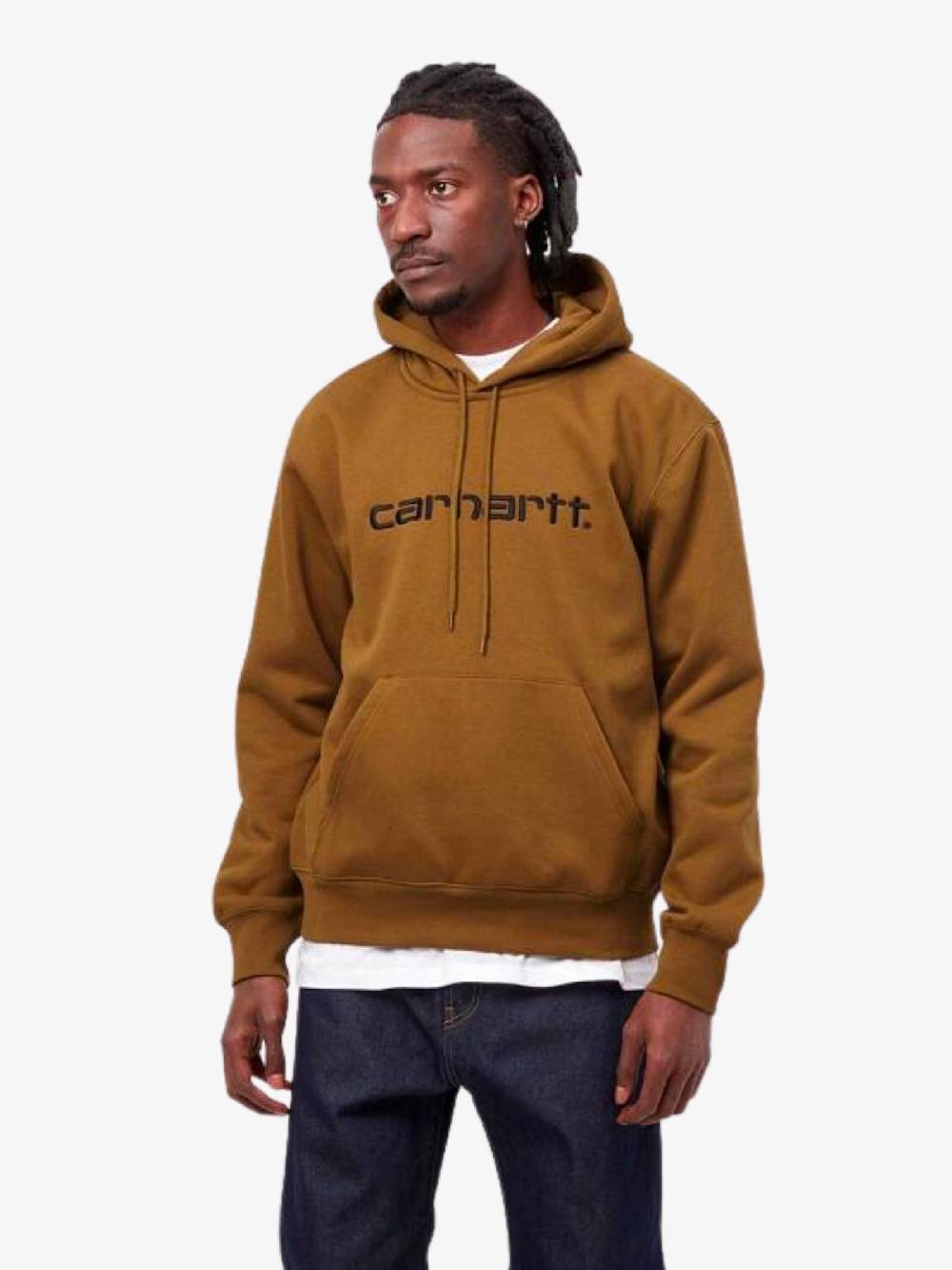 CARHARTT WIP Felpa Con Cappuccio Sweat I030547_1QB_XX Uomo Marrone