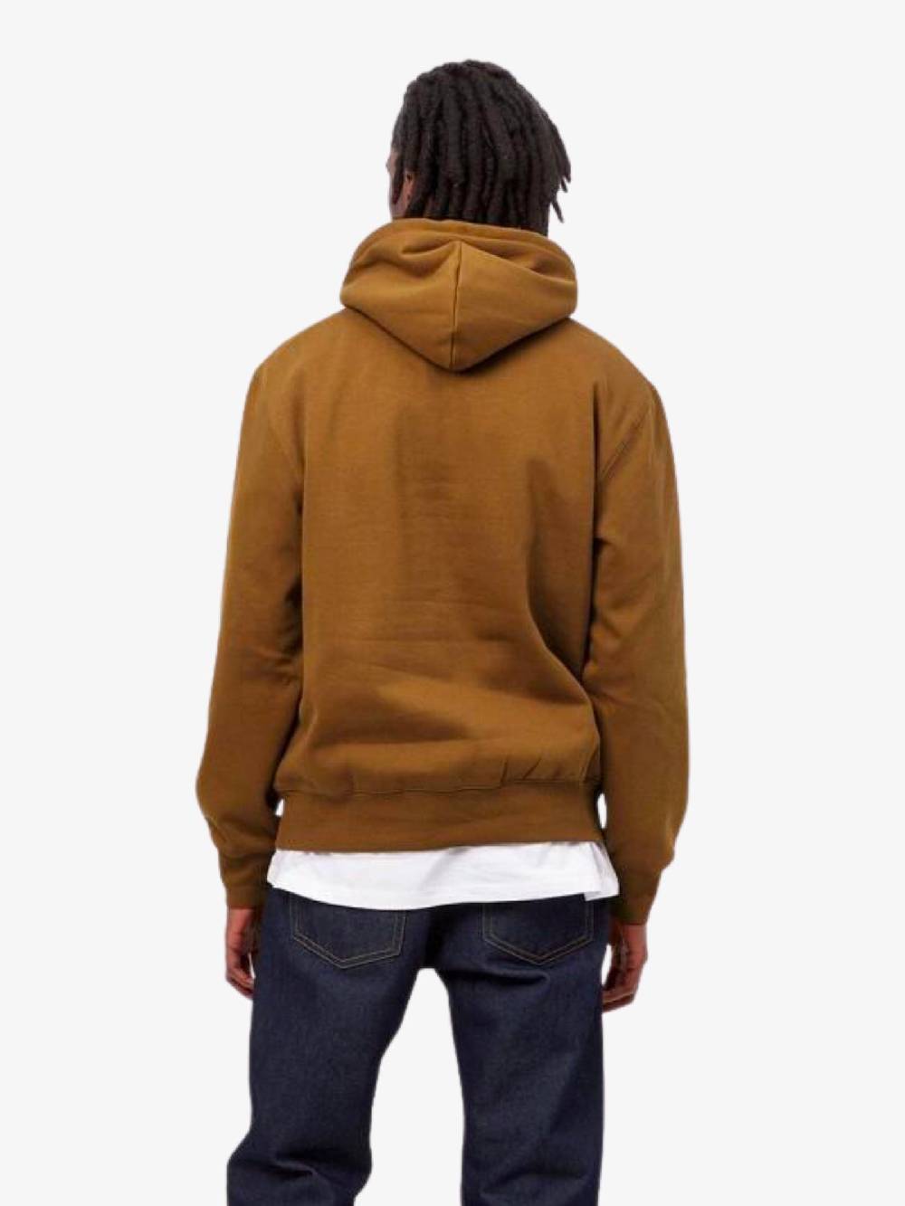 CARHARTT WIP Felpa Con Cappuccio Sweat I030547_1QB_XX Uomo Marrone