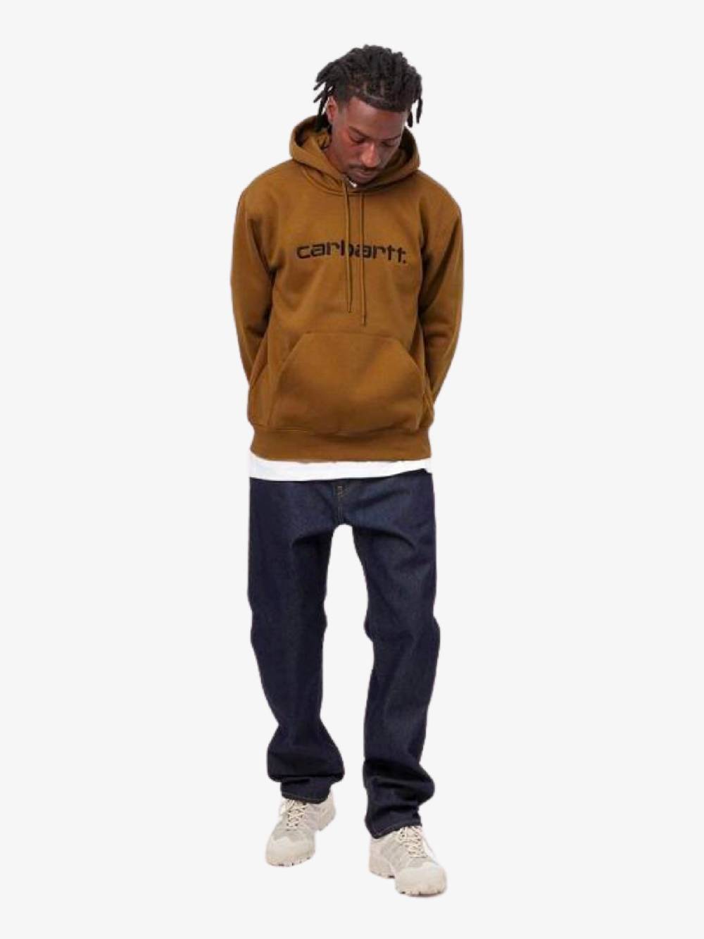 CARHARTT WIP Felpa Con Cappuccio Sweat I030547_1QB_XX Uomo Marrone