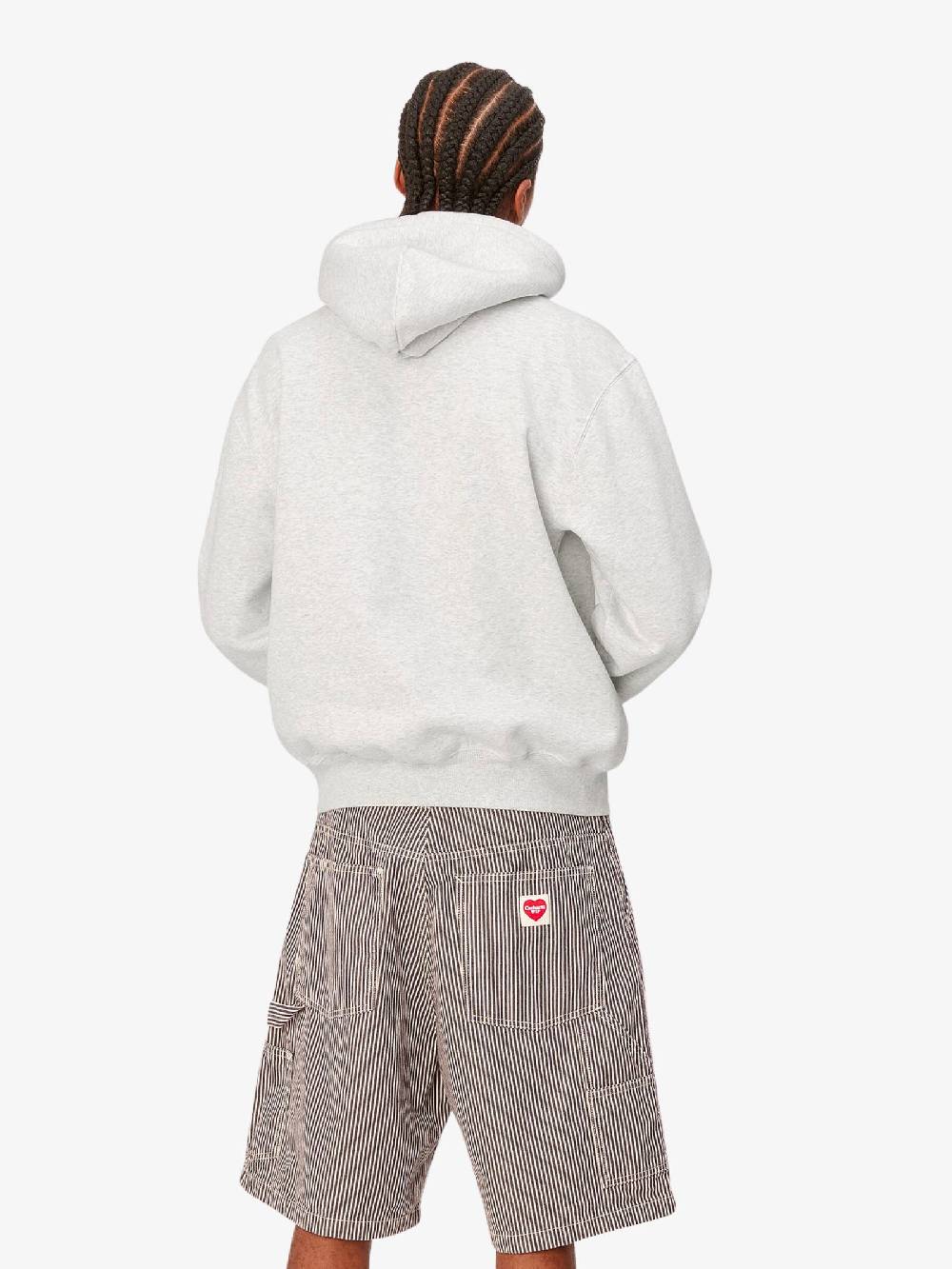 CARHARTT WIP Felpa Con Cappuccio Sweat I030547_1R7_XX Uomo Grigia