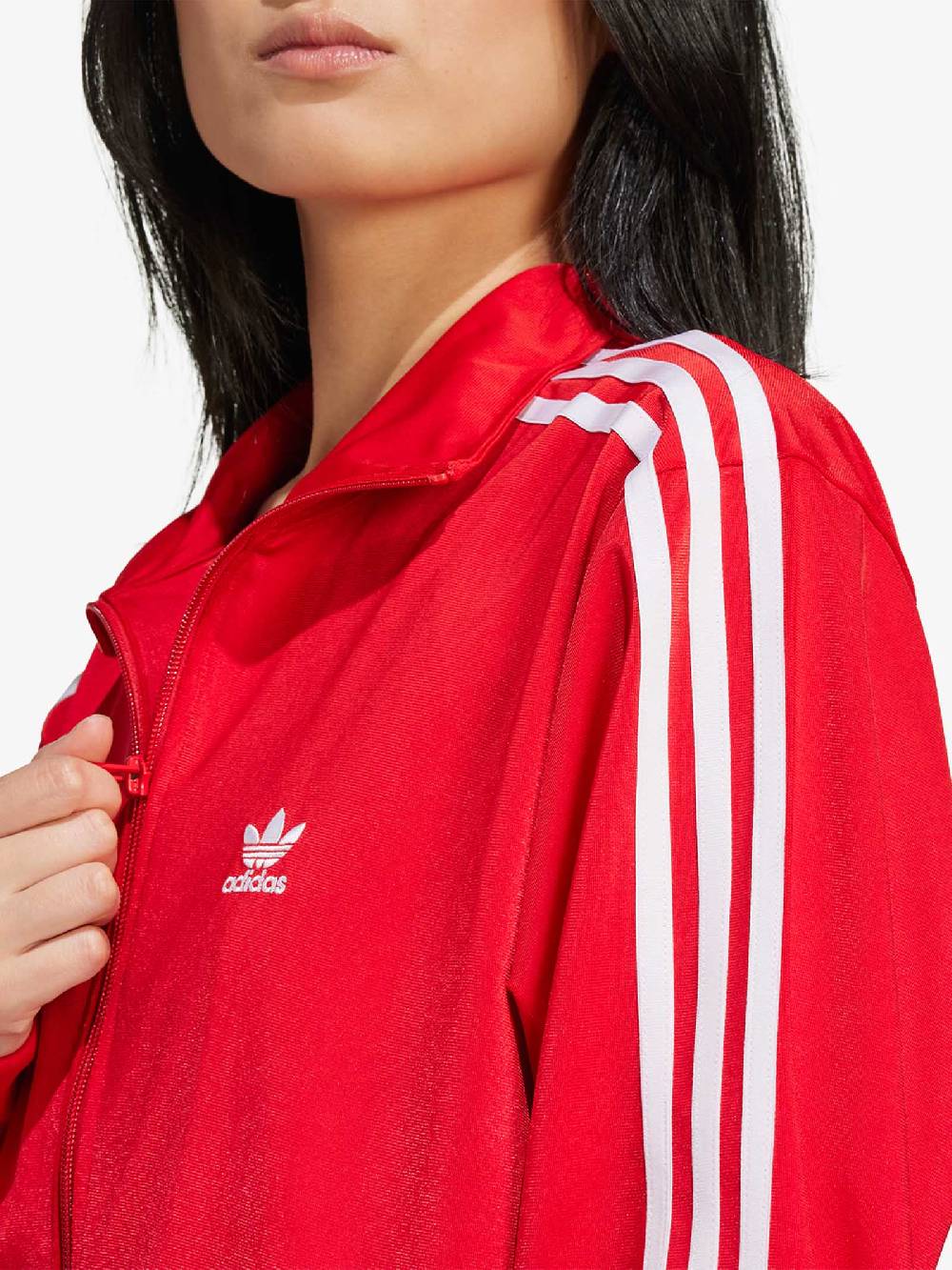 ADIDAS Felpa Girocollo Adicolor Classics Firebird IP0602 Donna Rosso