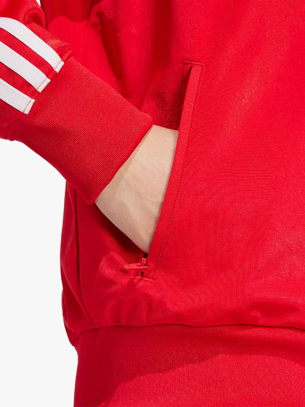 ADIDAS Felpa Girocollo Adicolor Classics Firebird IP0602 Donna Rosso