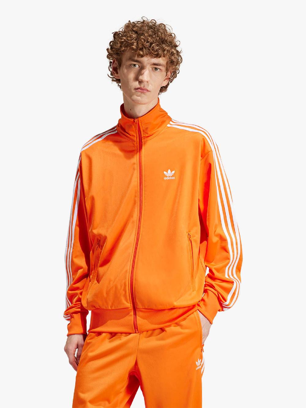 ADIDAS Felpa Girocollo Adicolor Classics Firebird IR9902 Uomo Arancione