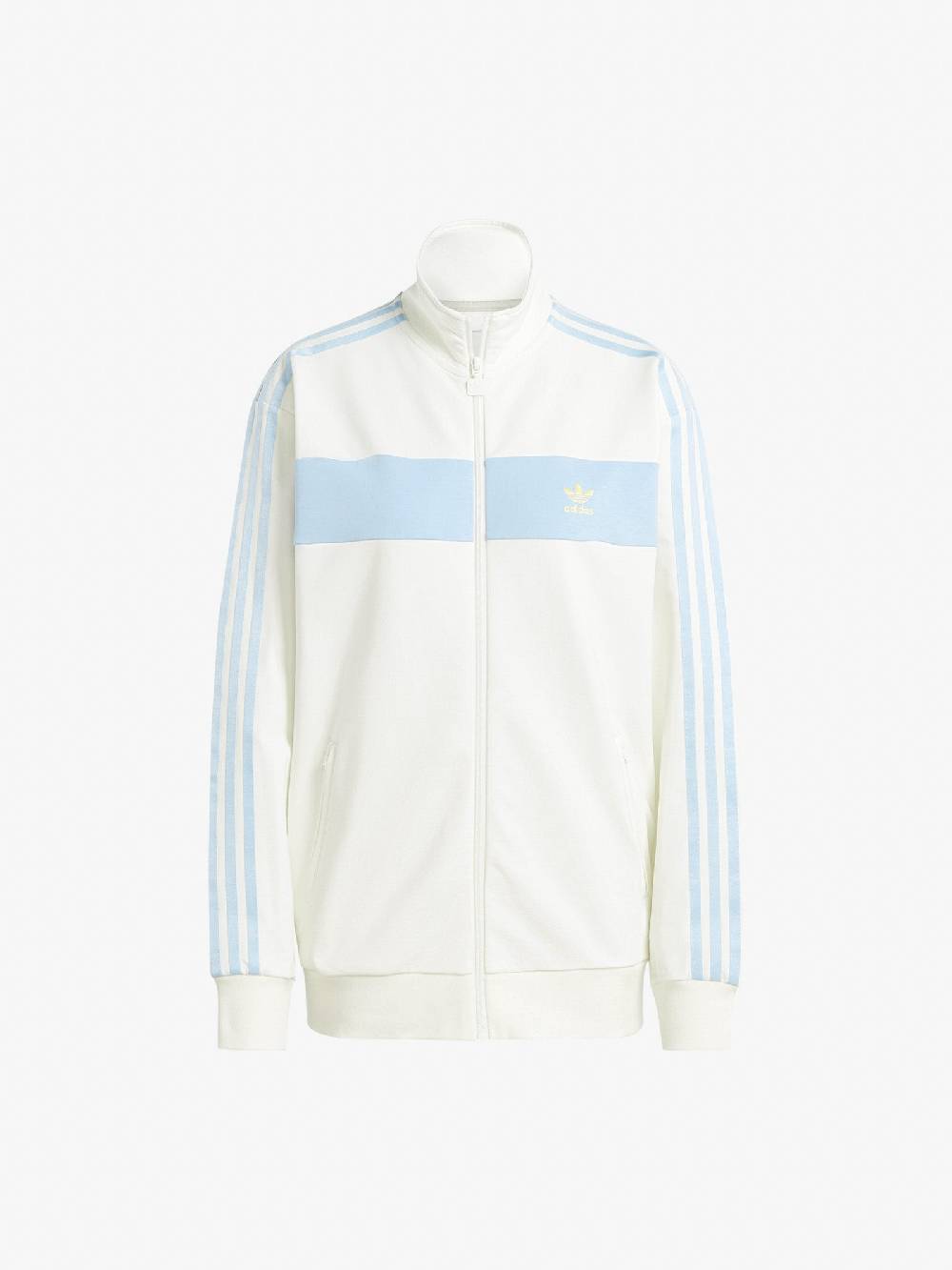 ADIDAS Felpa girocollo Colorblock IR7471 donna cotone bianco