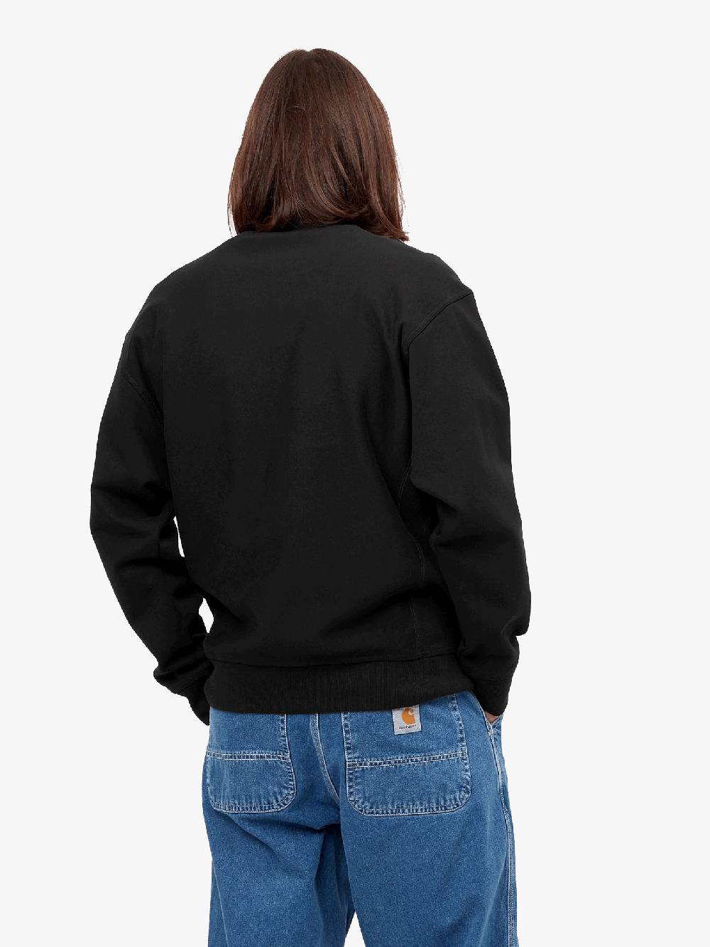 CARHARTT WIP Felpa Girocollo I025475_89_XX American Script Uomo Nera