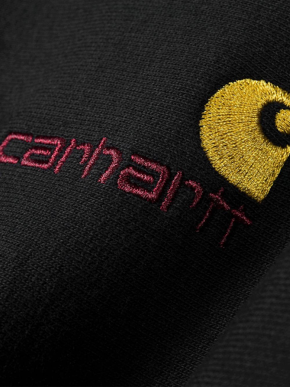CARHARTT WIP Felpa Girocollo I025475_89_XX American Script Uomo Nera