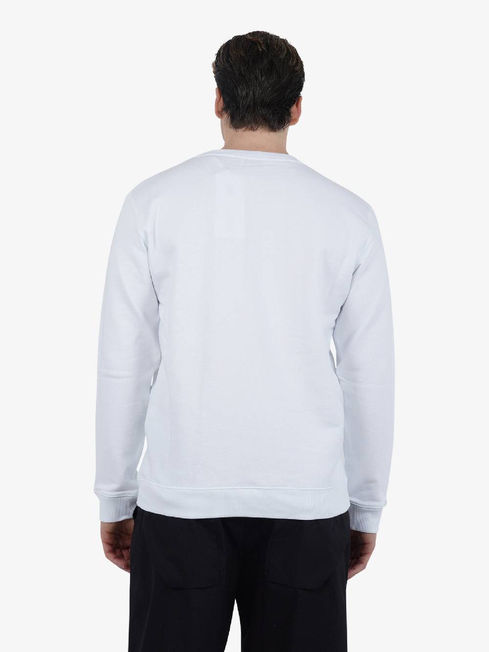 DONDUP Felpa Girocollo In Jersey Di Cotone UF641 KF0196U FS6 DU Uomo Bianco