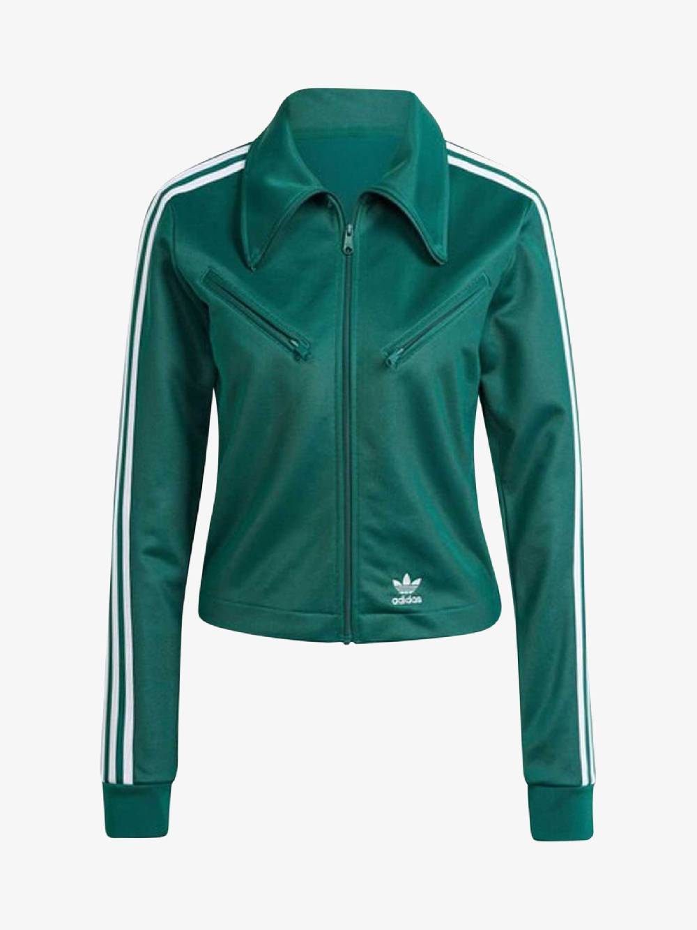 ADIDAS Felpa girocollo Montreal donna in misto cotone verde