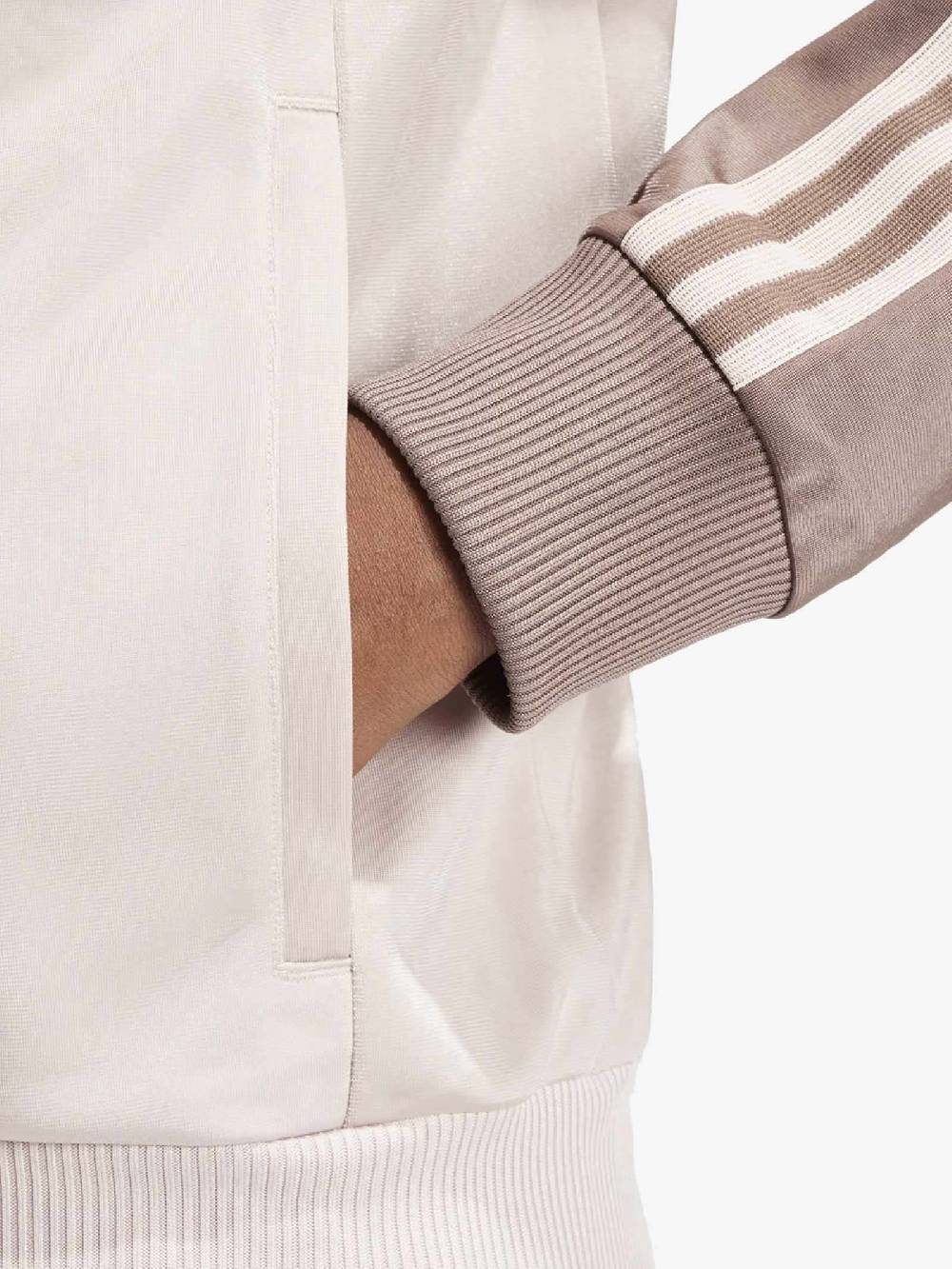 ADIDAS Felpa Girocollo SST Colorblock Uomo Bianco/beige