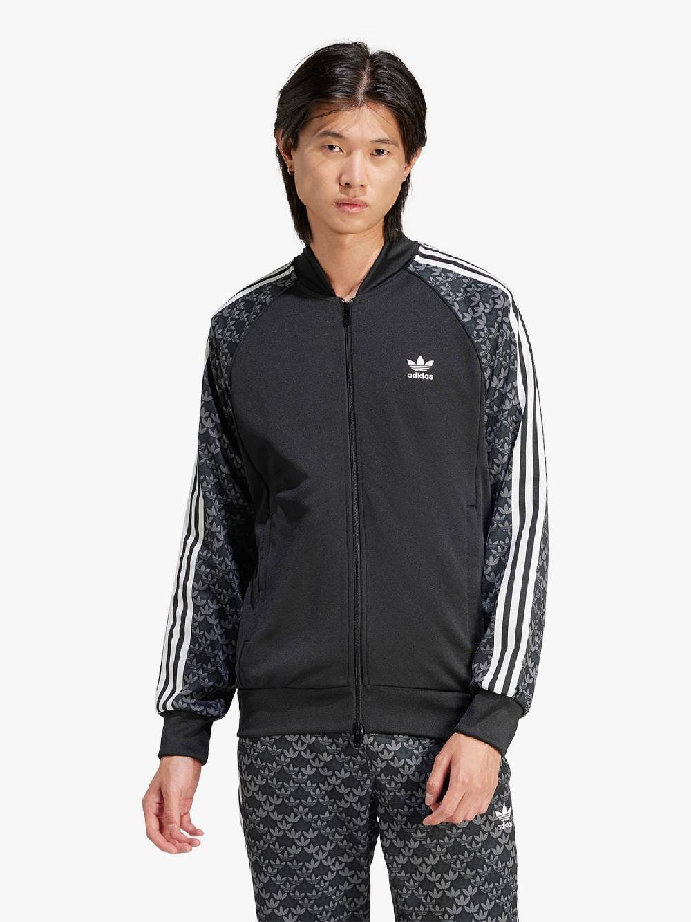 ADIDAS Felpa Girocollo SSTR Classic Mono IS2939 Uomo Nero