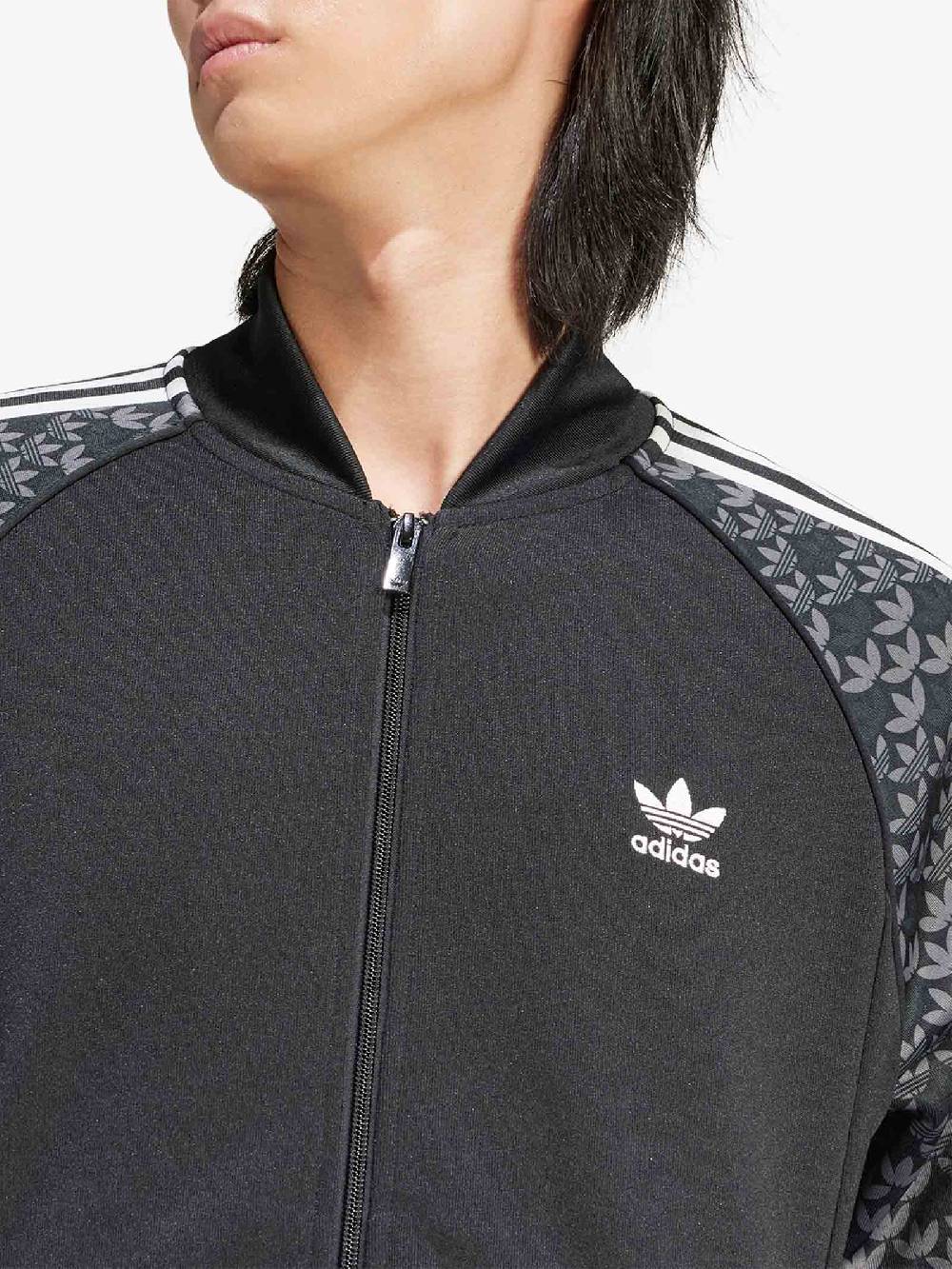 ADIDAS Felpa Girocollo SSTR Classic Mono IS2939 Uomo Nero