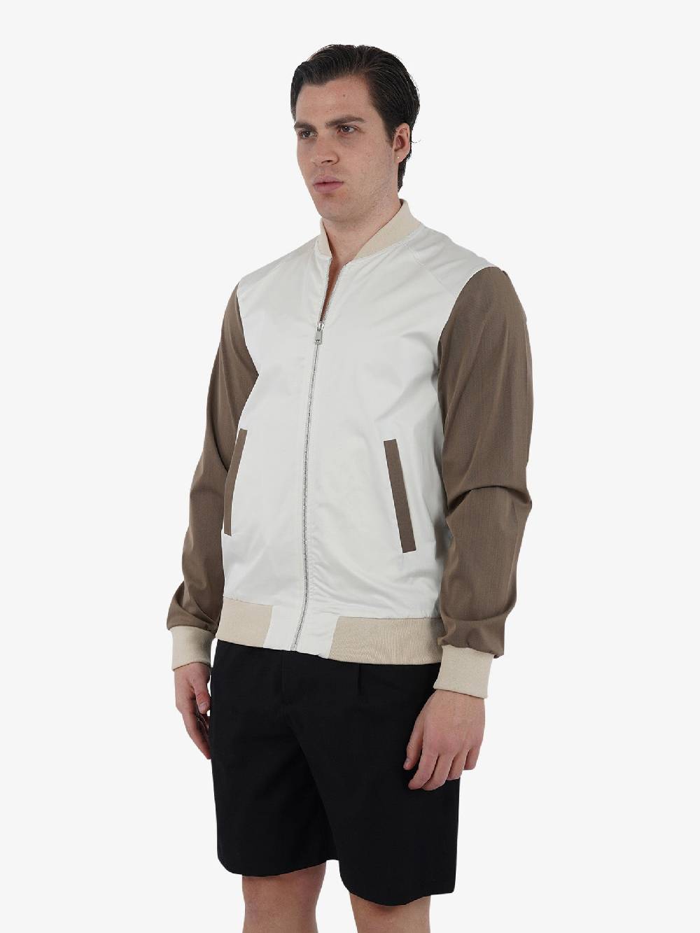 YES LONDON Felpa Girocollo XMF3910 Uomo Cotone Beige