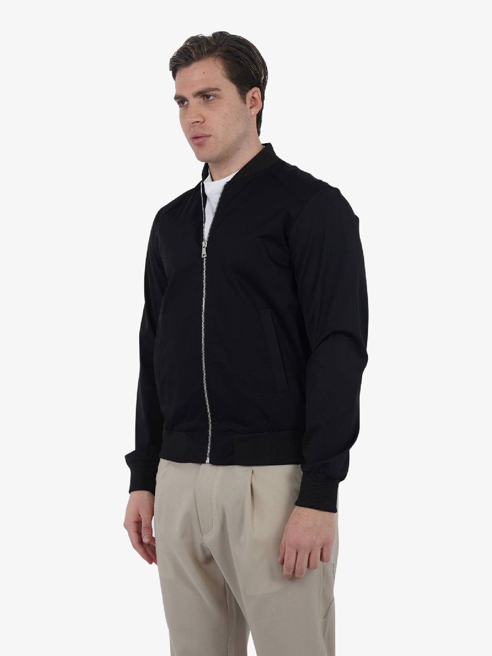 YES LONDON Felpa Girocollo XMF3910 Uomo Cotone Nero