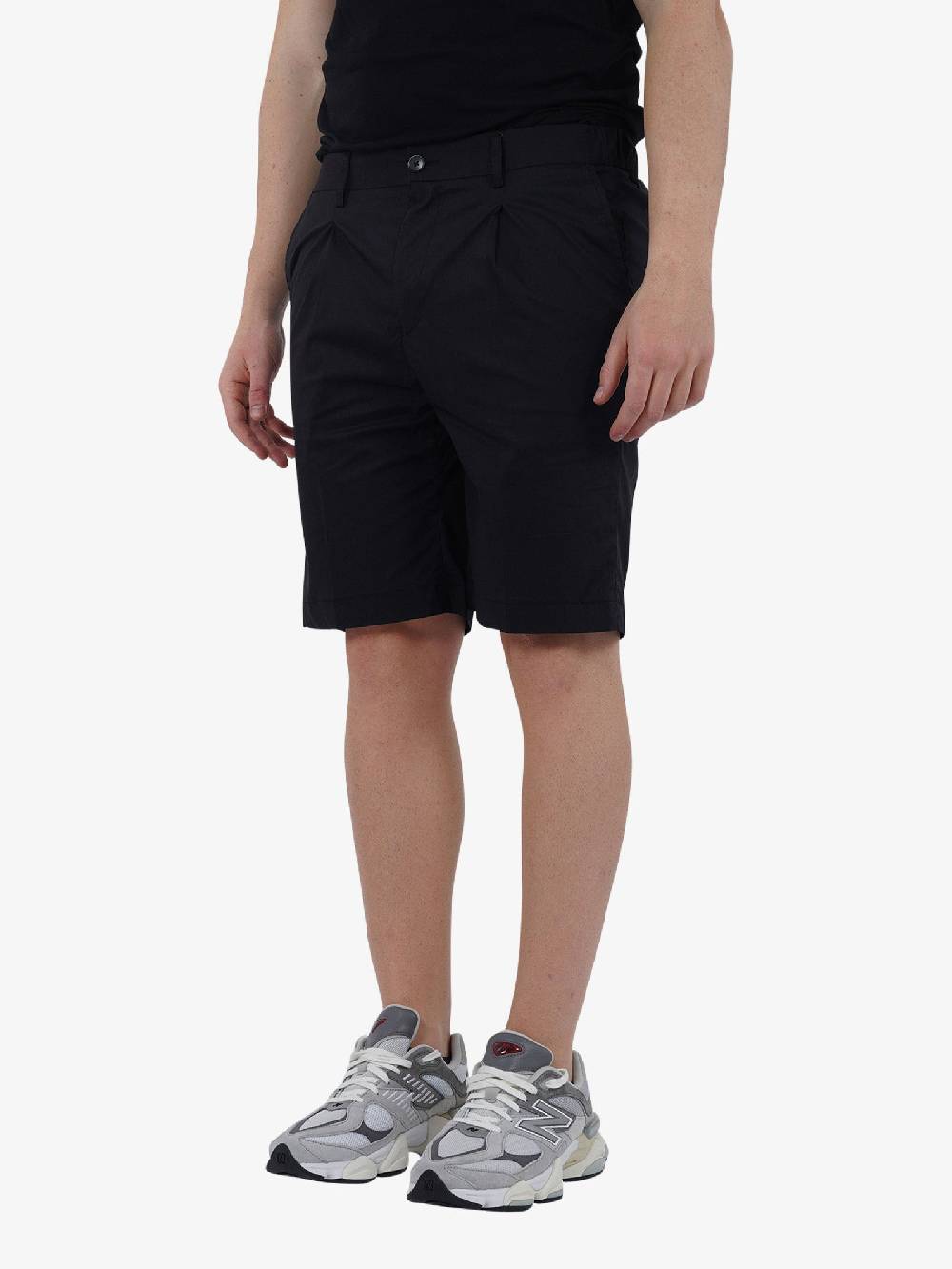 GAZZARRINI Bermuda PB505G Uomo Cotone Nero