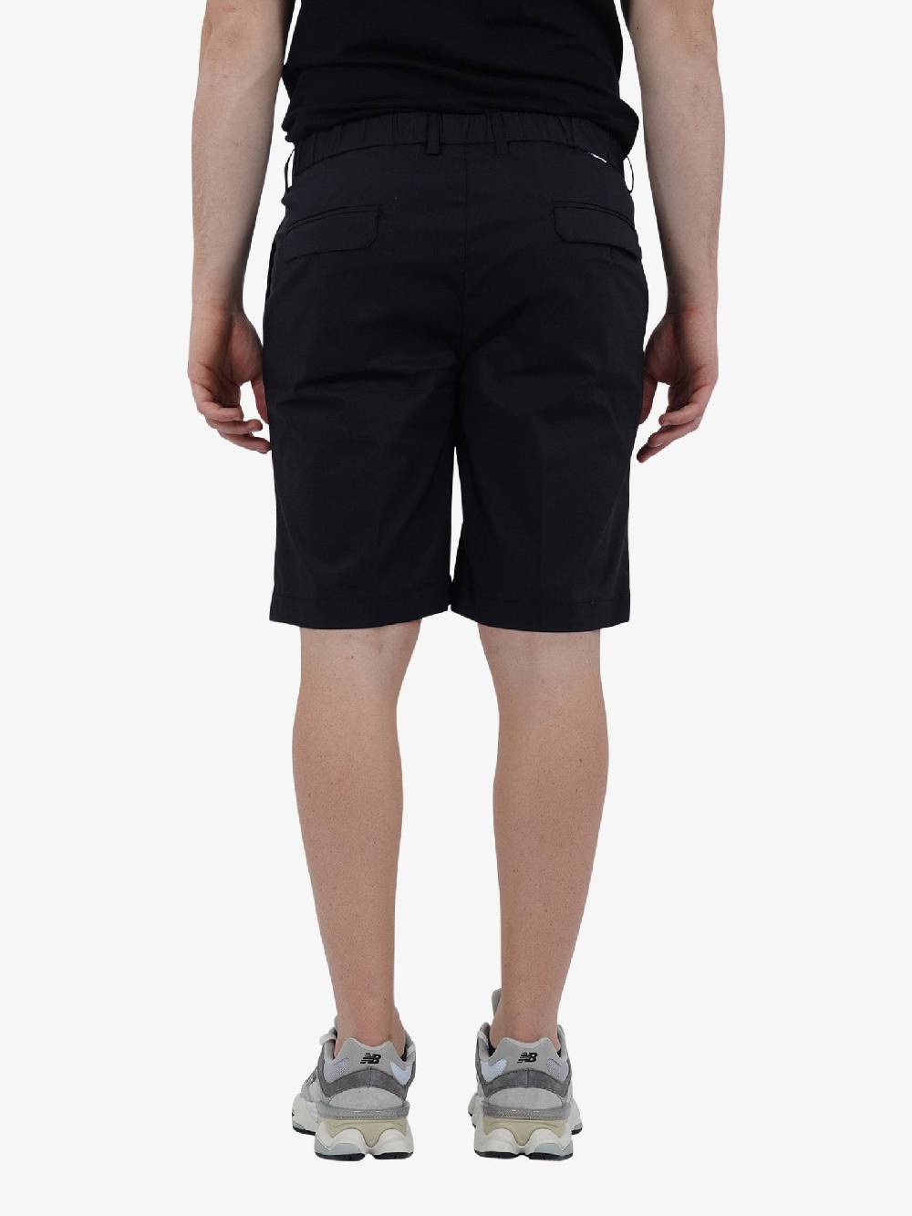 GAZZARRINI Bermuda PB505G Uomo Cotone Nero