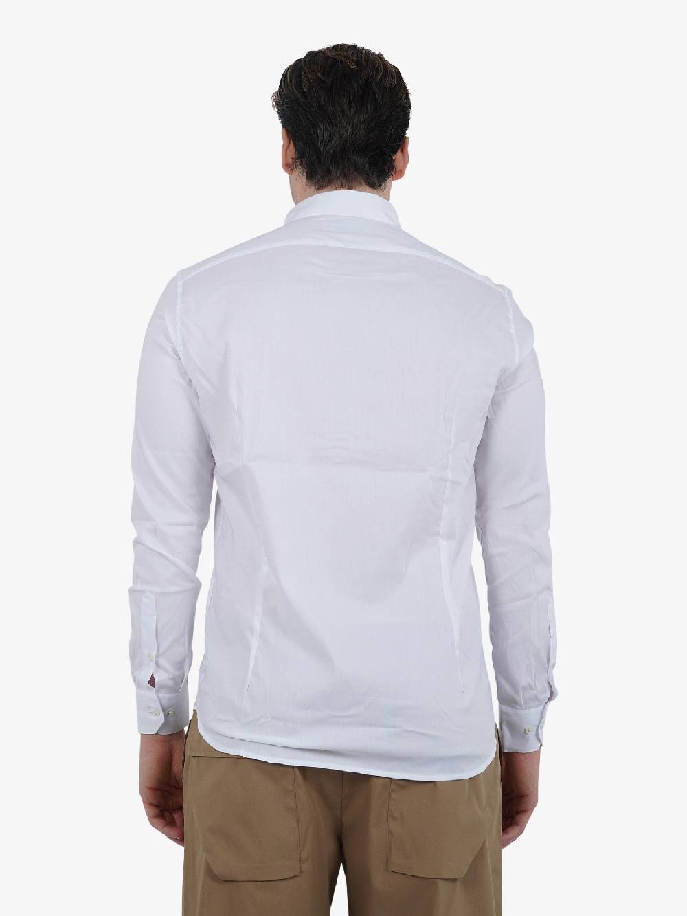 GAZZARRINI Camicia M/L CA201G Uomo Cotone Bianco