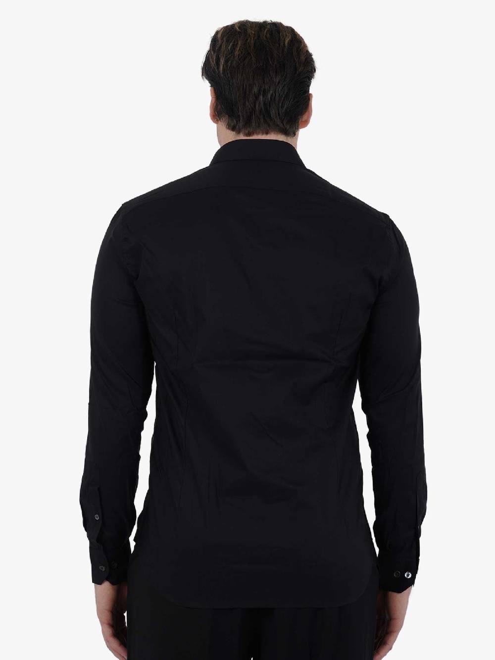 GAZZARRINI Camicia M/L CA201G Uomo Cotone Nero