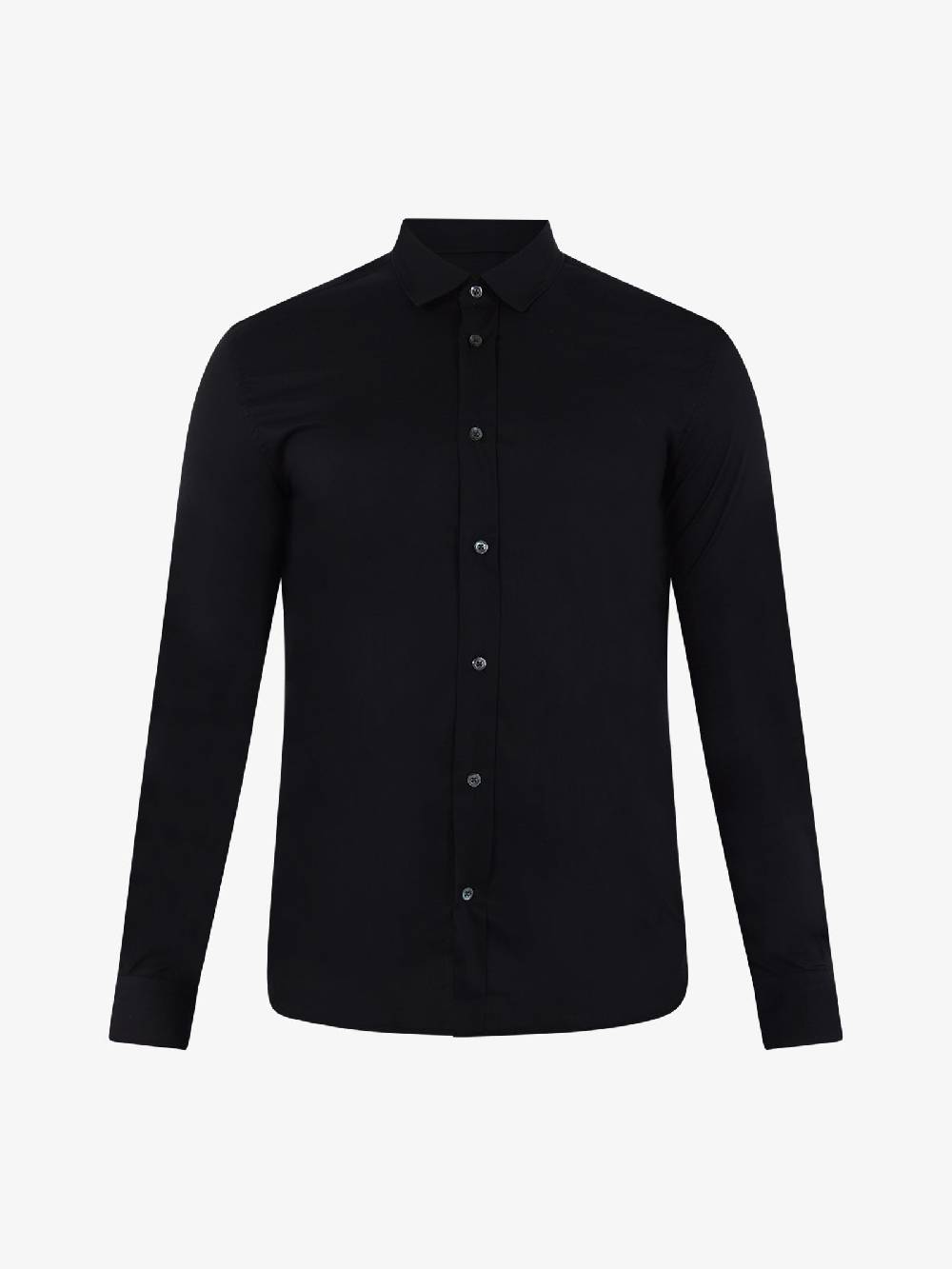 GAZZARRINI Camicia M/L CA201G Uomo Cotone Nero