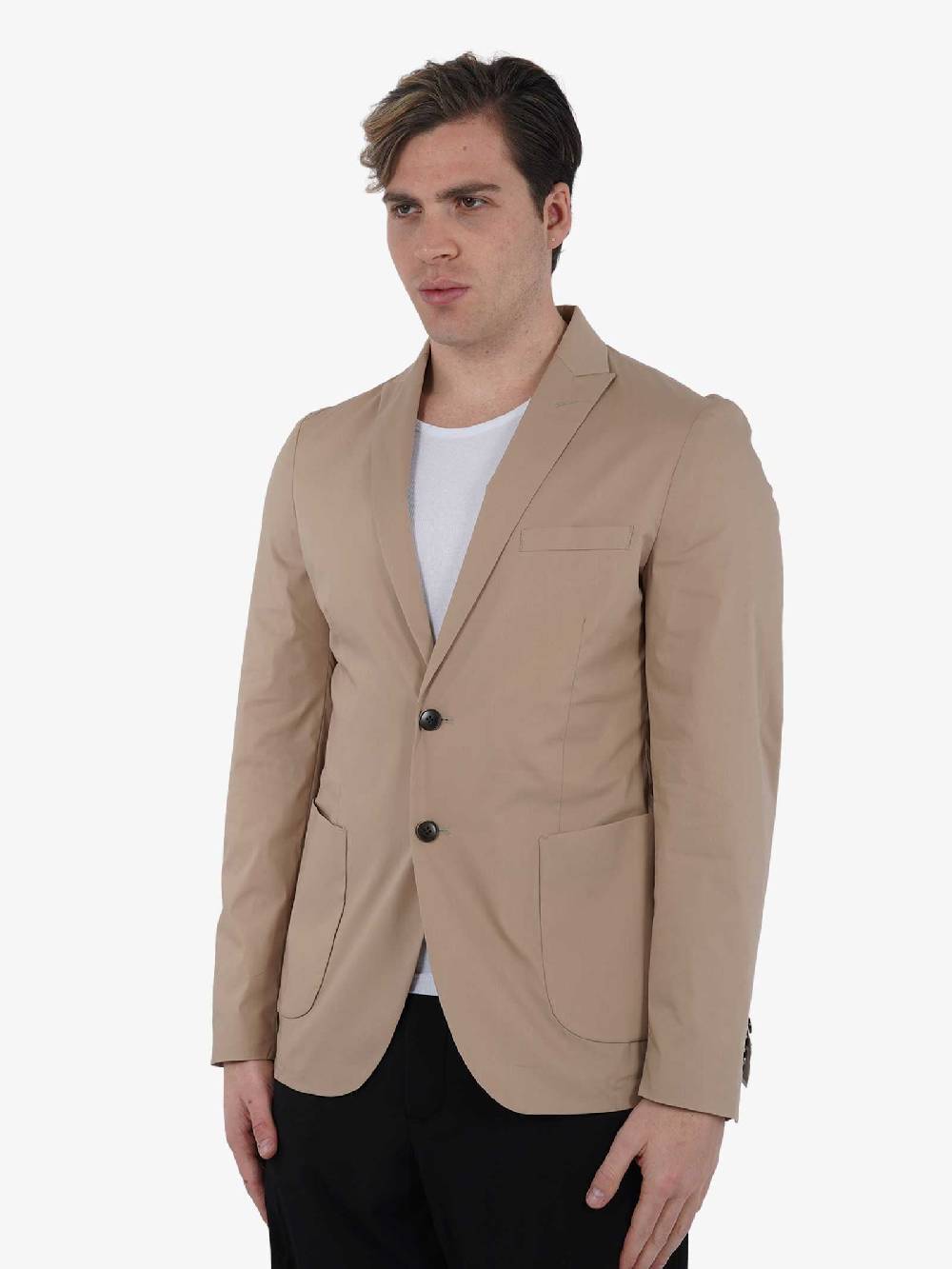 GAZZARRINI Giacca GAE340G Uomo Cotone Beige