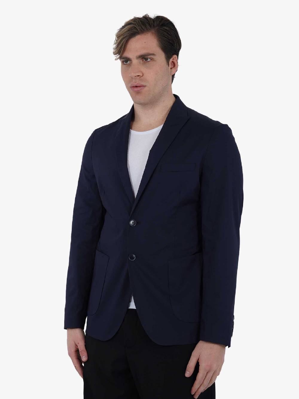 GAZZARRINI Giacca GAE340G Uomo Cotone Blu